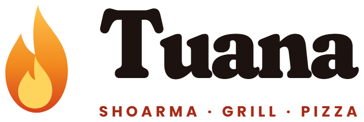Het logo van Shoarma Pizzeria Tuana in Breda.